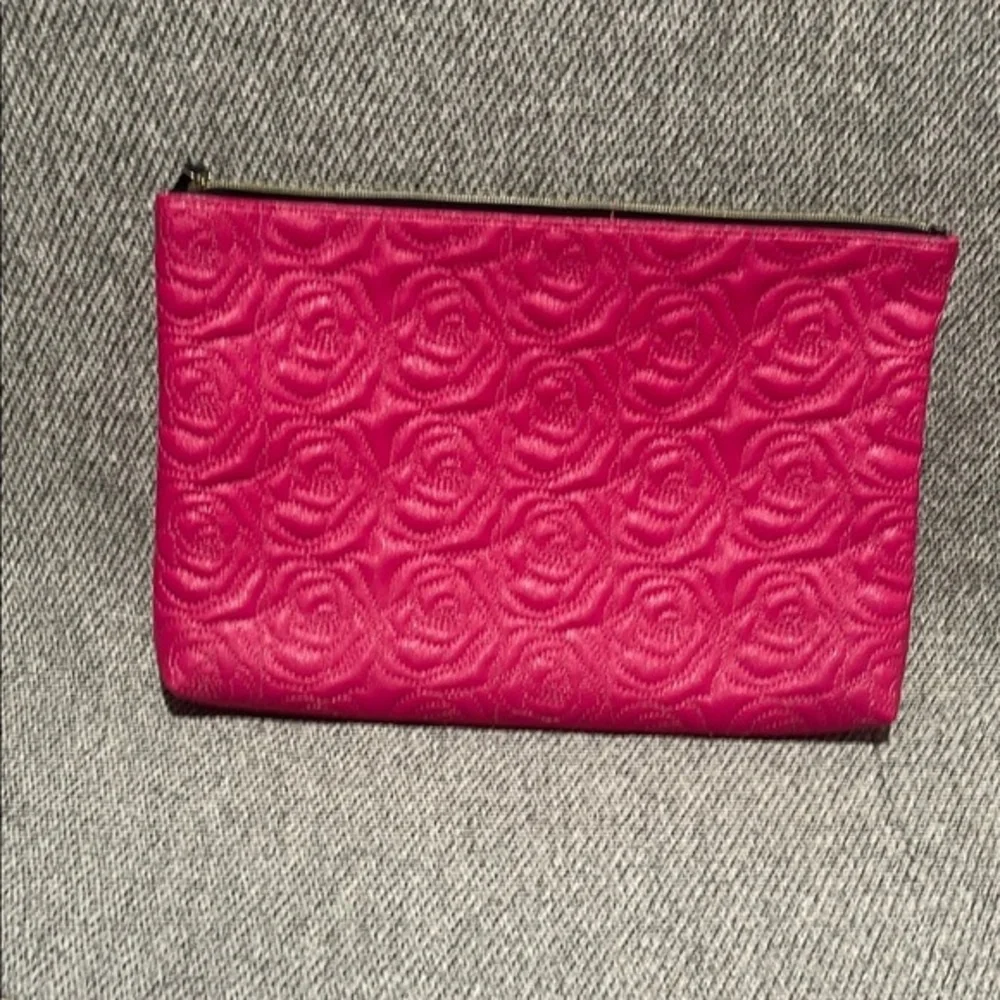 Betsey Johnson Pink Floral Embossed Laptop Bag